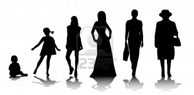 9811758-silhouettes-of-six-women-ages